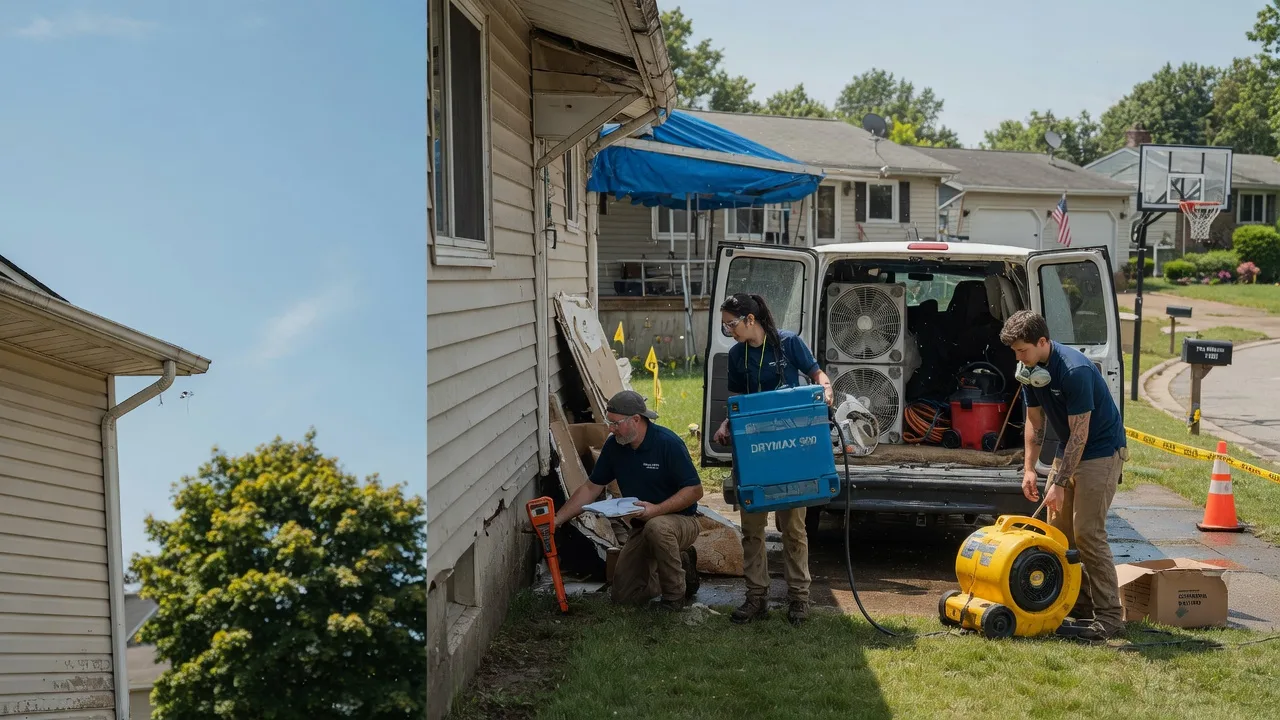 Ceiling Leak Cleanup in Delavan, IL near me